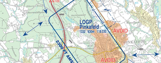 LOGP Anflug Banner